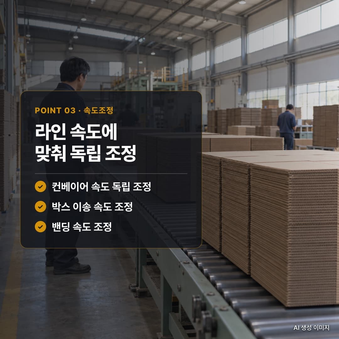 Điều chỉnh độc lập|theo tốc độ dây chuyền